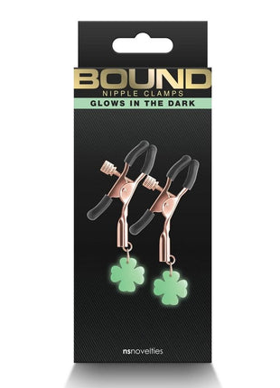 Bound Iron Glow in the Dark Nipple Clamps G4