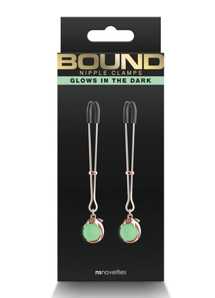 Bound Iron Glow in the Dark Nipple Clamps G1