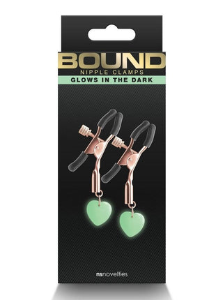Bound Iron Glow in the Dark Nipple Clamps G3