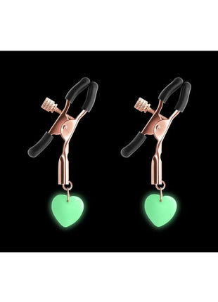 Bound Iron Glow in the Dark Nipple Clamps G3