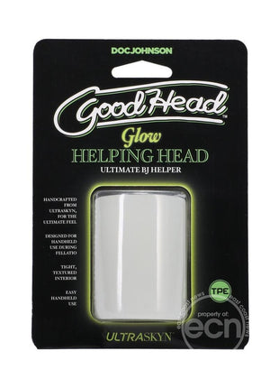 GoodHead Glow Helping Head Mini Stroker - Glow In The Dark