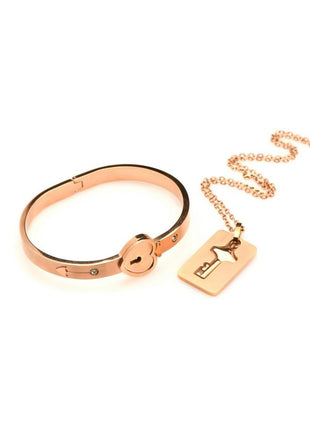 Master Series Cuffed Locking Bracelet & Key Necklace