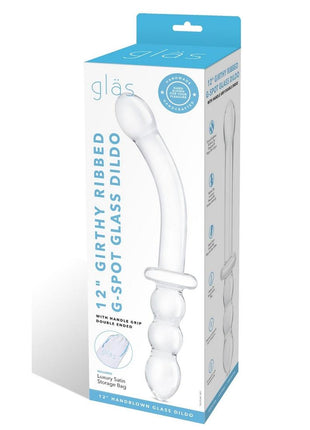 Glas Girthy Ribbed G-Spot Glass Dildo