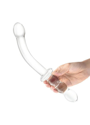 Glas Girthy Ribbed G-Spot Glass Dildo