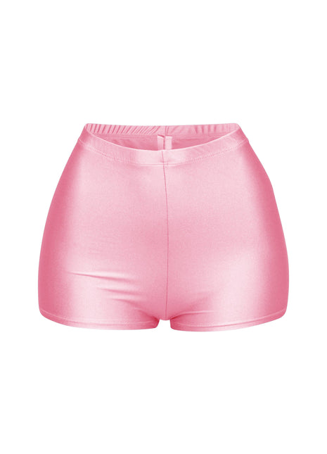 Shiny high waisted shorts