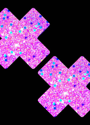 Orange Cotton Candy Blacklight Glitter X Pasties
