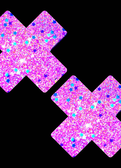 Orange Cotton Candy Blacklight Glitter X Pasties