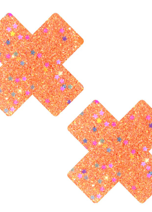 Orange Cotton Candy Blacklight Glitter X Pasties