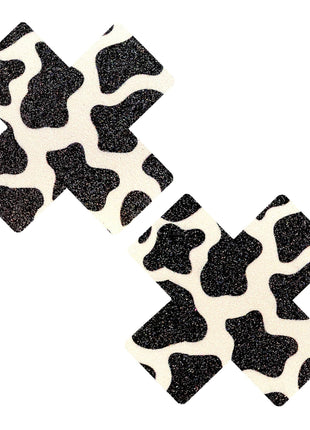Got Milkies Cow-Print X Factor Glitter Pasties