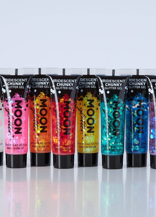 Iridescent Chunky Face & Body Glitter Gel