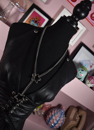 Silver Star Ring Slip Chain
