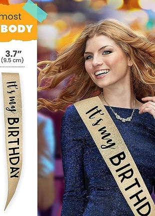 birthday sash dimensions