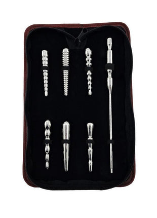 Rouge Stainless Steel Penis Plug Set with Handle