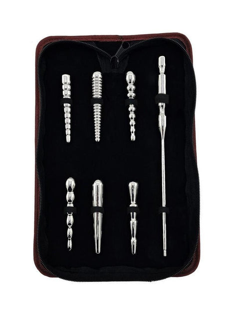 Rouge Stainless Steel Penis Plug Set with Handle