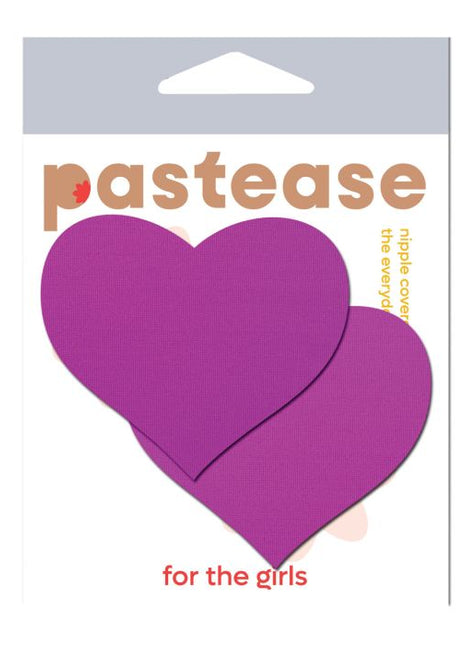 Pastease Basic Heart Black Light Reactive - Neon Purple