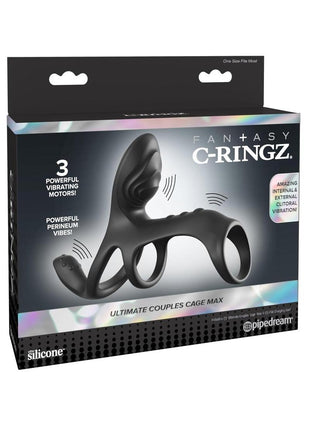 Fantasy C-Ringz Ultimate Couples Cage Max Vibrating Cock Ring