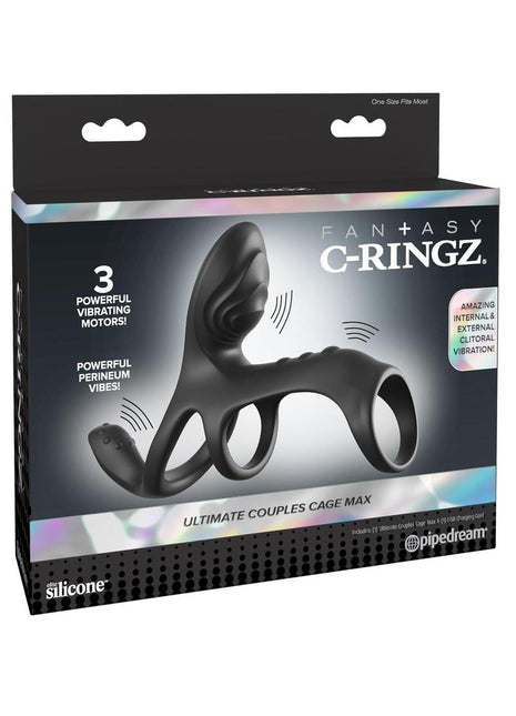 Fantasy C-Ringz Ultimate Couples Cage Max Vibrating Cock Ring