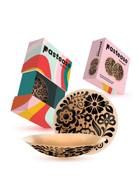 Pastease HALOS Silicone Floral Nipple Covers w/Travel Box