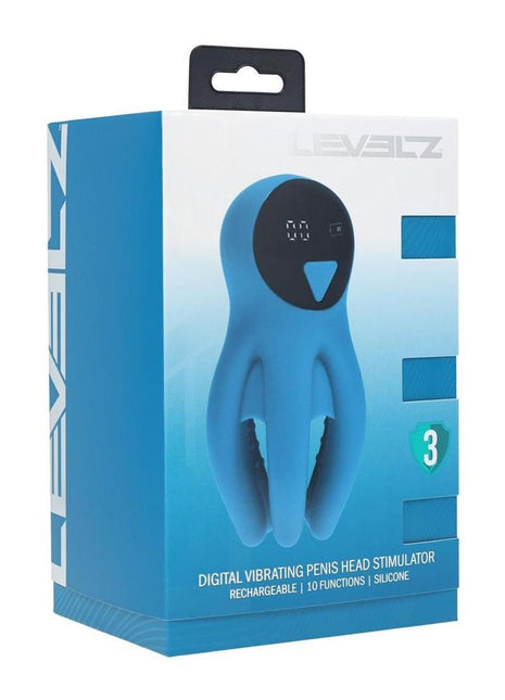 Levelz Digital Vibrating Penis Head Stimulator with Tentacles