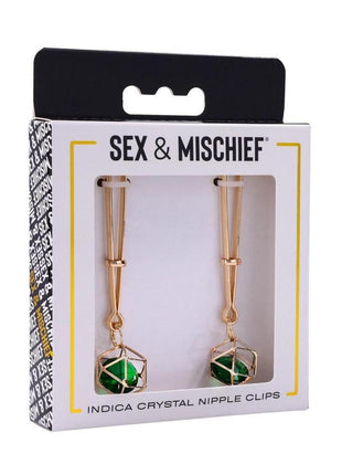 Sex & Mischief Indica Crystal Nipple Clips