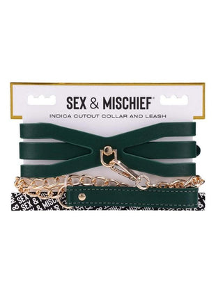 Sex & Mischief Indica Cutout Collar and Leash