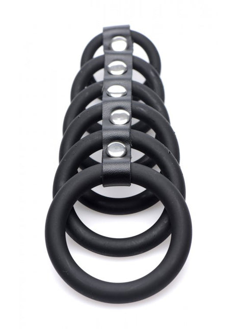 Strict 6 Ring Silicone Chastity Device