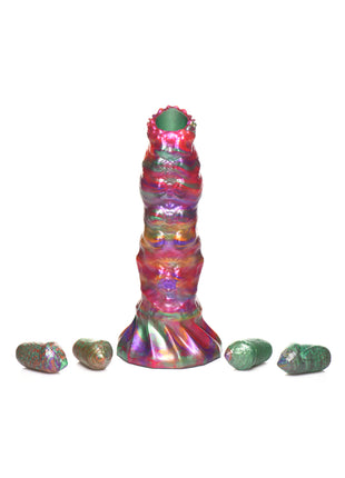 Creature Cocks Larva Silicone Ovipositor Dildo With Eggs