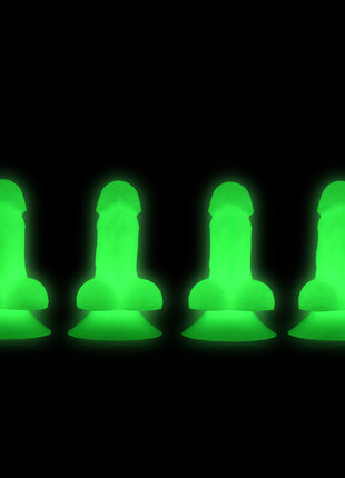 Big Ballers Glow-In-The-Dark Suction Snap-On Peckers