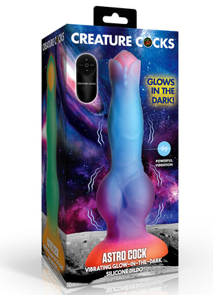 Creature Cocks Astro Cock Vibrating Glow-In-The-Dark Dildo