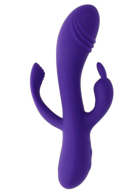 Selopa Triple Tickle Rechargeable Silicone Triple Stimulating Vibrator