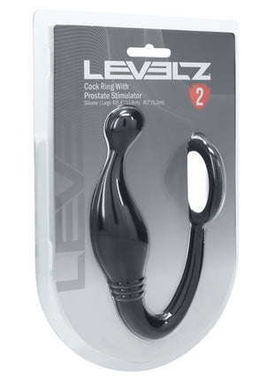 Levelz Silicone Cock Ring With Prostate Stimulato