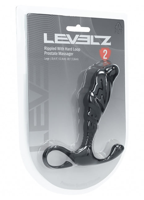Levelz Rippled With Hard Loop Silicone Prostate Massager