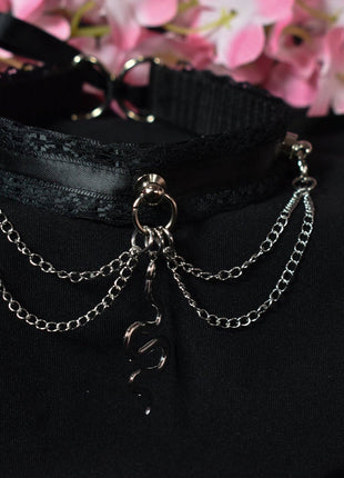 Black Snake Chain Choker