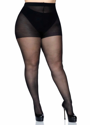 Plus Size Cadi Sheer Backseam Pantyhose