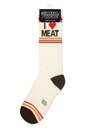 I ❤️ Meat Gym Crew Socks