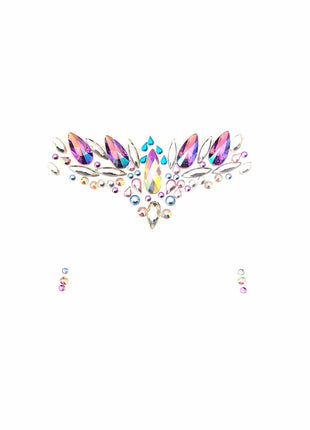 Sirena Iridescent & Purple Crystal Face Jewels