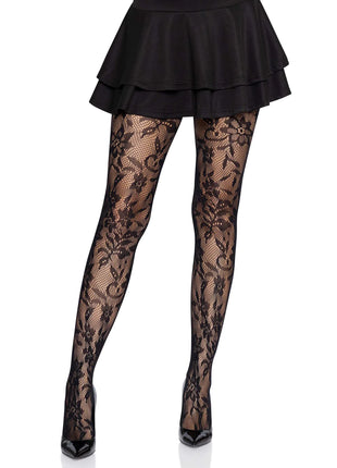 Chantilly Floral Lace Tights