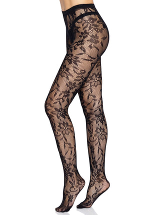 Chantilly Floral Lace Tights