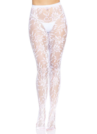 Chantilly Floral Lace Tights