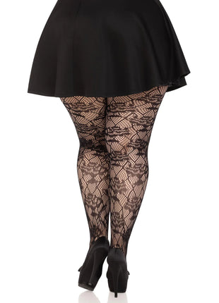 Wild Rose Plus Floral Tights