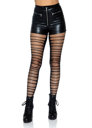 Lara Shredded Fishnet Tights