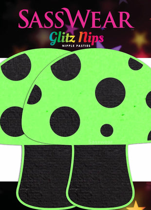 Glow in the Dark Green Mushroom Pasties
