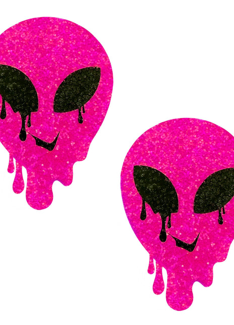 Super Sparkle Watermelly Pink Blacklight Melty Alien Pasties