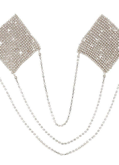 Chain Reaction Silver Metal Mesh Jewel Reusable Pasties