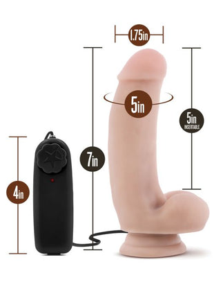 Blush Coverboy The Quarterback 7" Vibrating Realistic Cock