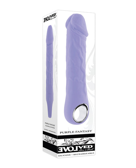 Evolved Purple Fantasy Realistic Vibrator
