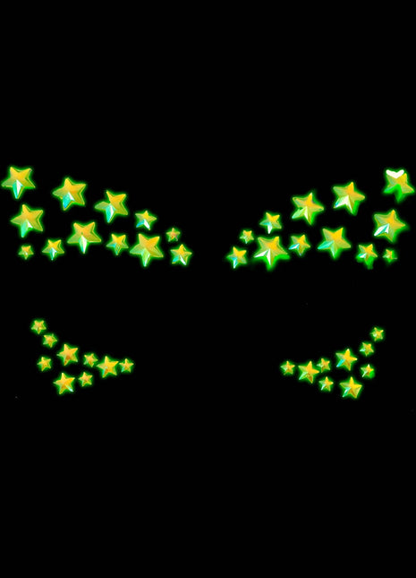 Celeste Glow in the Dark Face Jewels Sticker