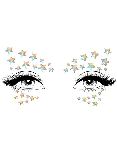 Celeste Glow in the Dark Face Jewels Sticker