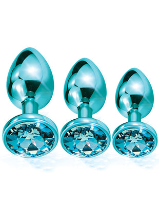 Nixie Jeweled Metal Butt Plug Trainer Set