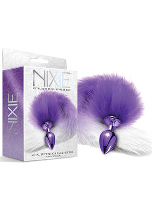 Nixie Metal Butt Plug With Fur Tail